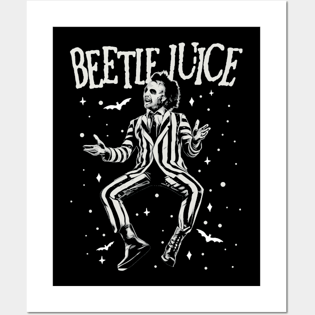 Beetlejuice Classic Retro Wall Art by LAKOSH